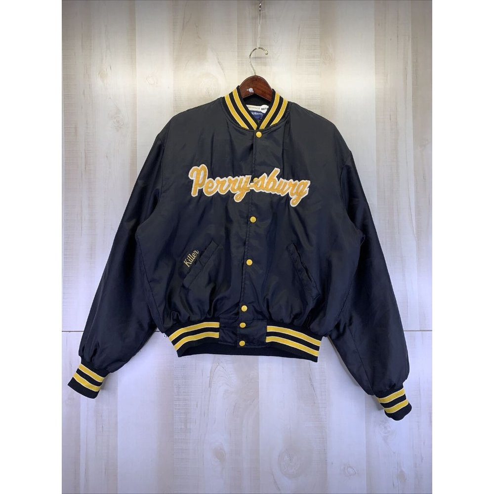 Vontage 1980-90s Perrysburg Ohio “KILLER” Embroidered Mens Snap Front Jacket-XL
